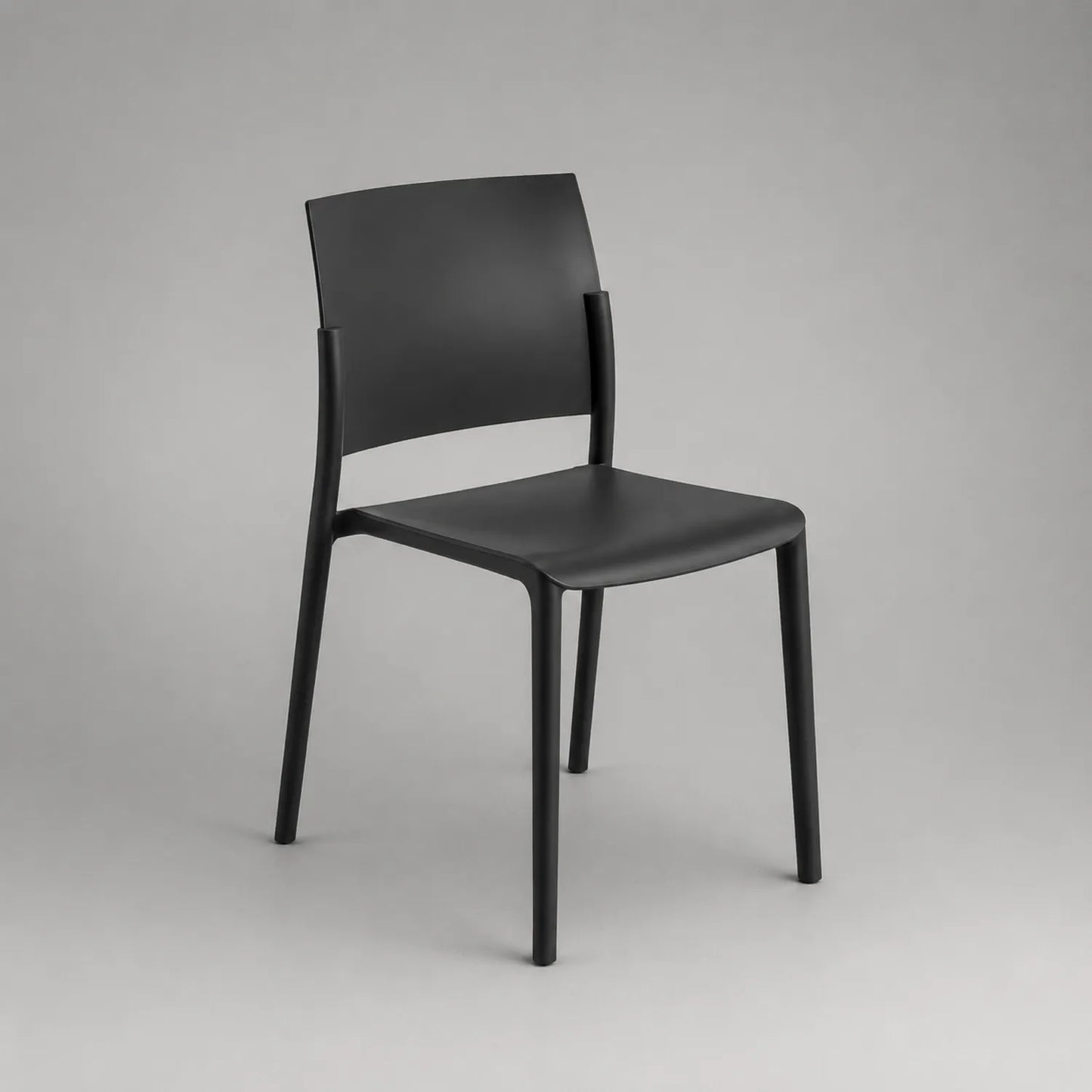Kunststoffstuhl Schwarz Polypropylen 85cm