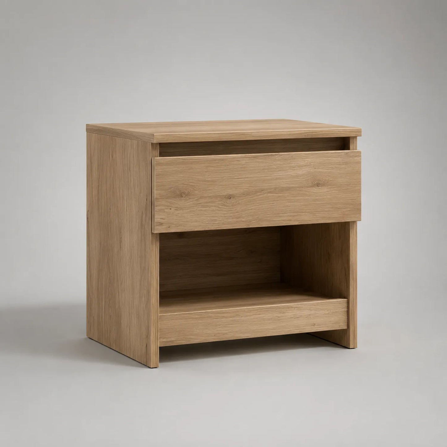 Nachttisch Eichenholzoptik mit Schublade 45x35x50cm