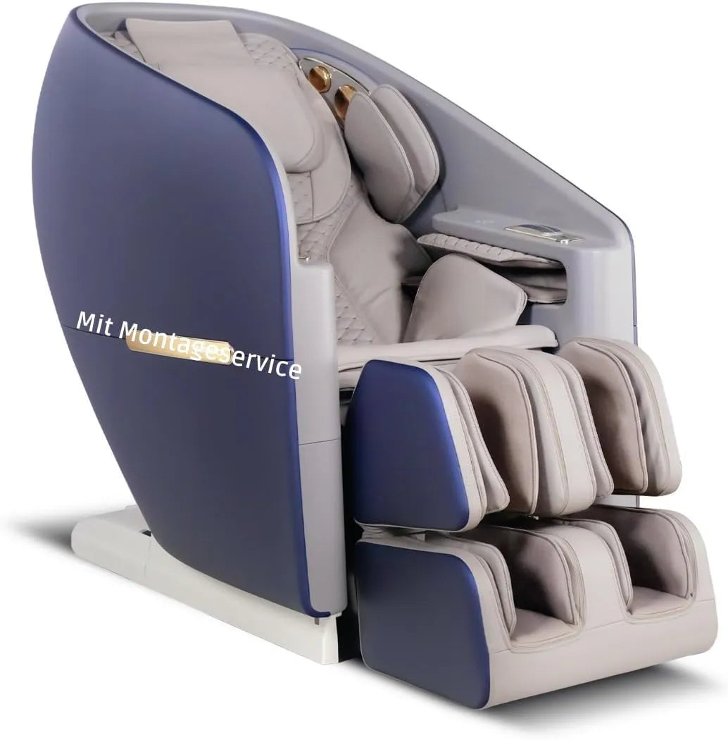 Relax- und Massagesessel S80 8-inch, Blau, Massagestuhl, S80 High-end Massagestuhl