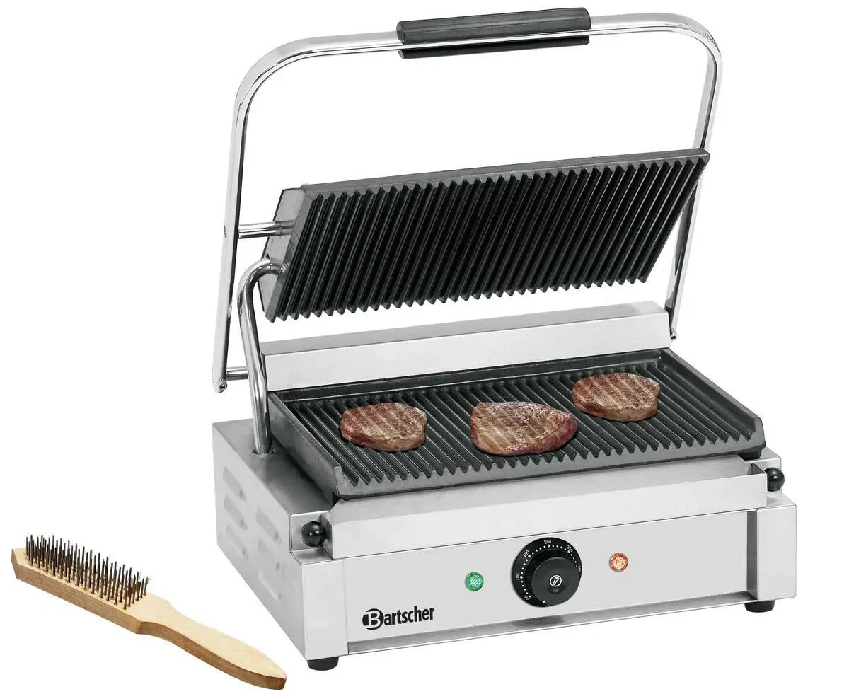 Reinigungsbürste, Kontaktgrill, Kontaktgrill und Paninigrill, 2,2 kW, Gastronomie, Edelstahl, für Gastronomie