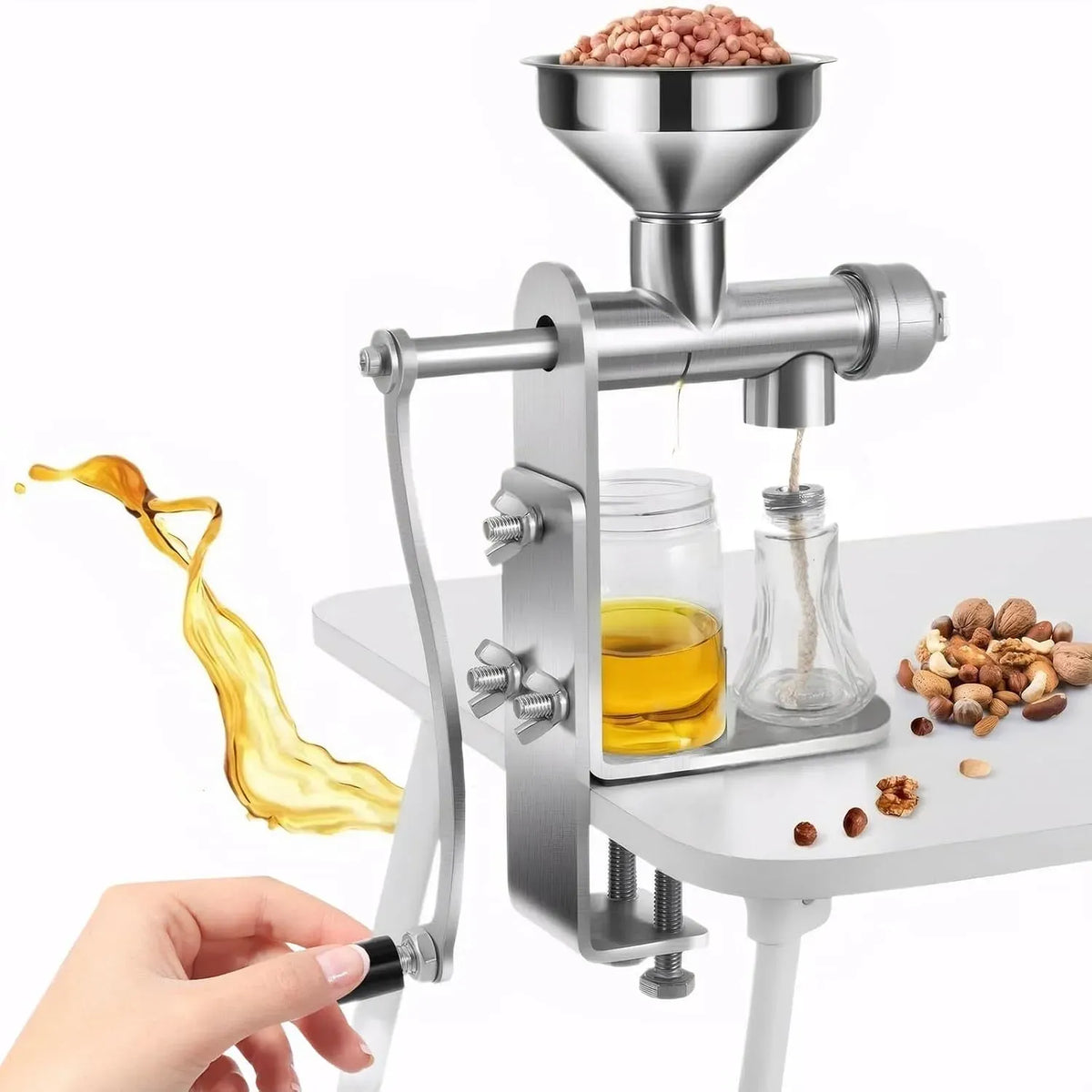 Ölpresse, Edelstahl, für Erdnuss-, Edelstahl-Ölextraktor
