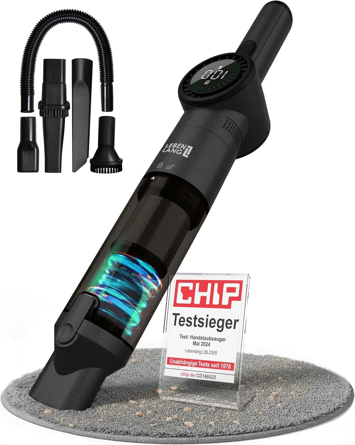 Staubsauger, LEBENLANG, Dual-Filter & Li-Ion & 17000PA