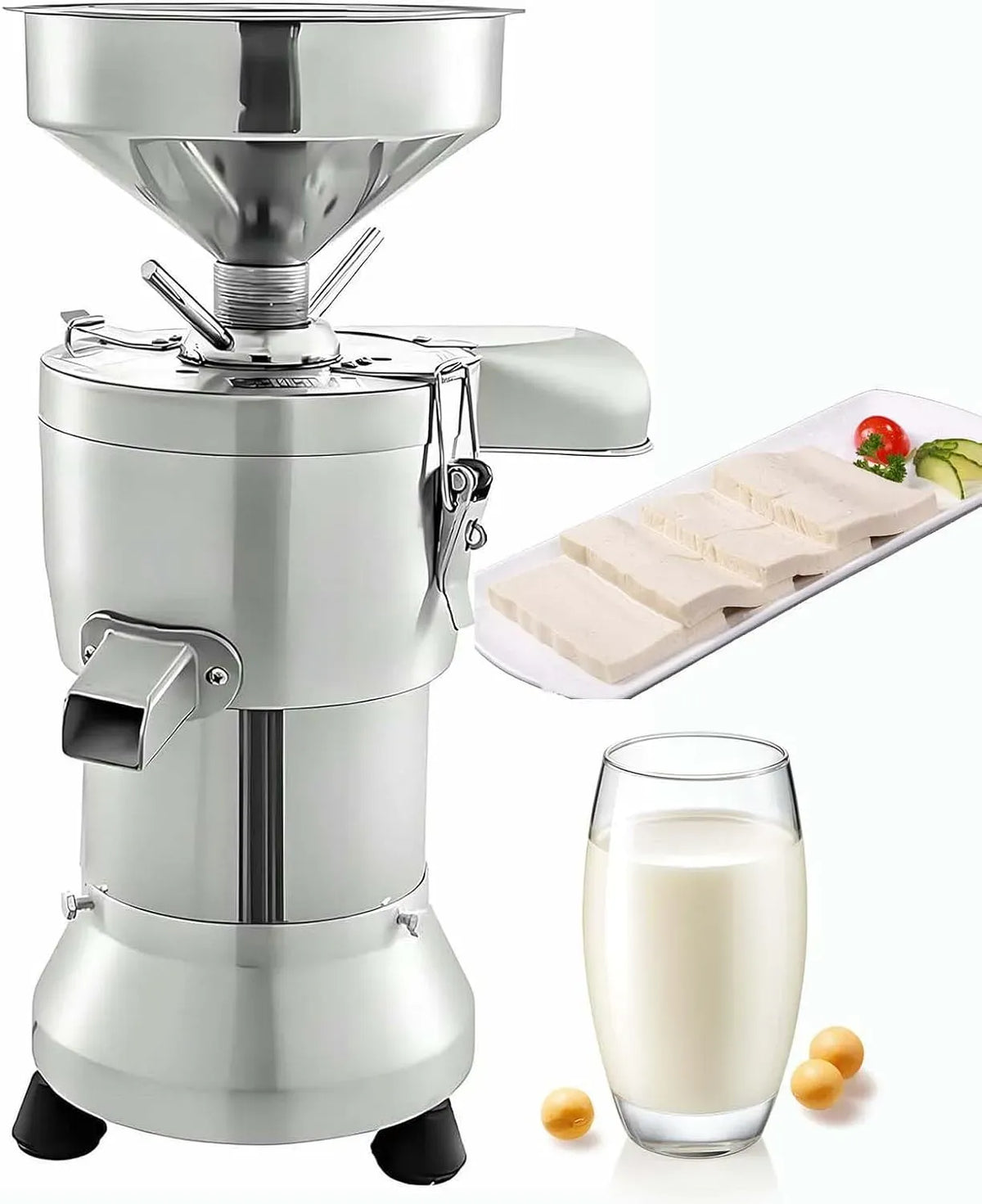 Sojamilchbereiter, Puddingmaschine, 1100 W, 25 kg, Edelstahl, für Tofu- und Sojamilchproduktion