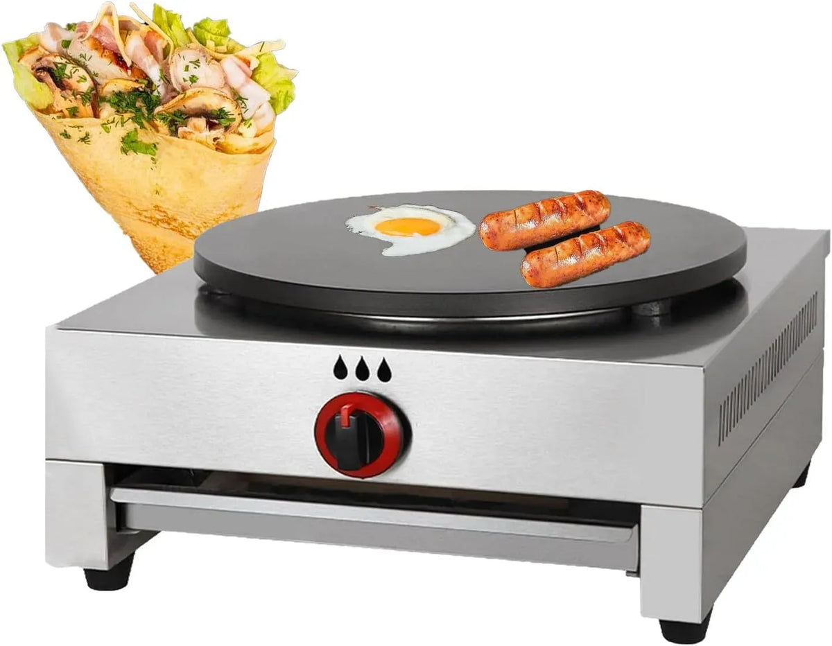 Pfannkuchen-Maker, CrêPe-Pfanne, CrêPe-Maker, 15 Zoll, tragbar, Grill, Antihaftbeschichtung, für CrêPes