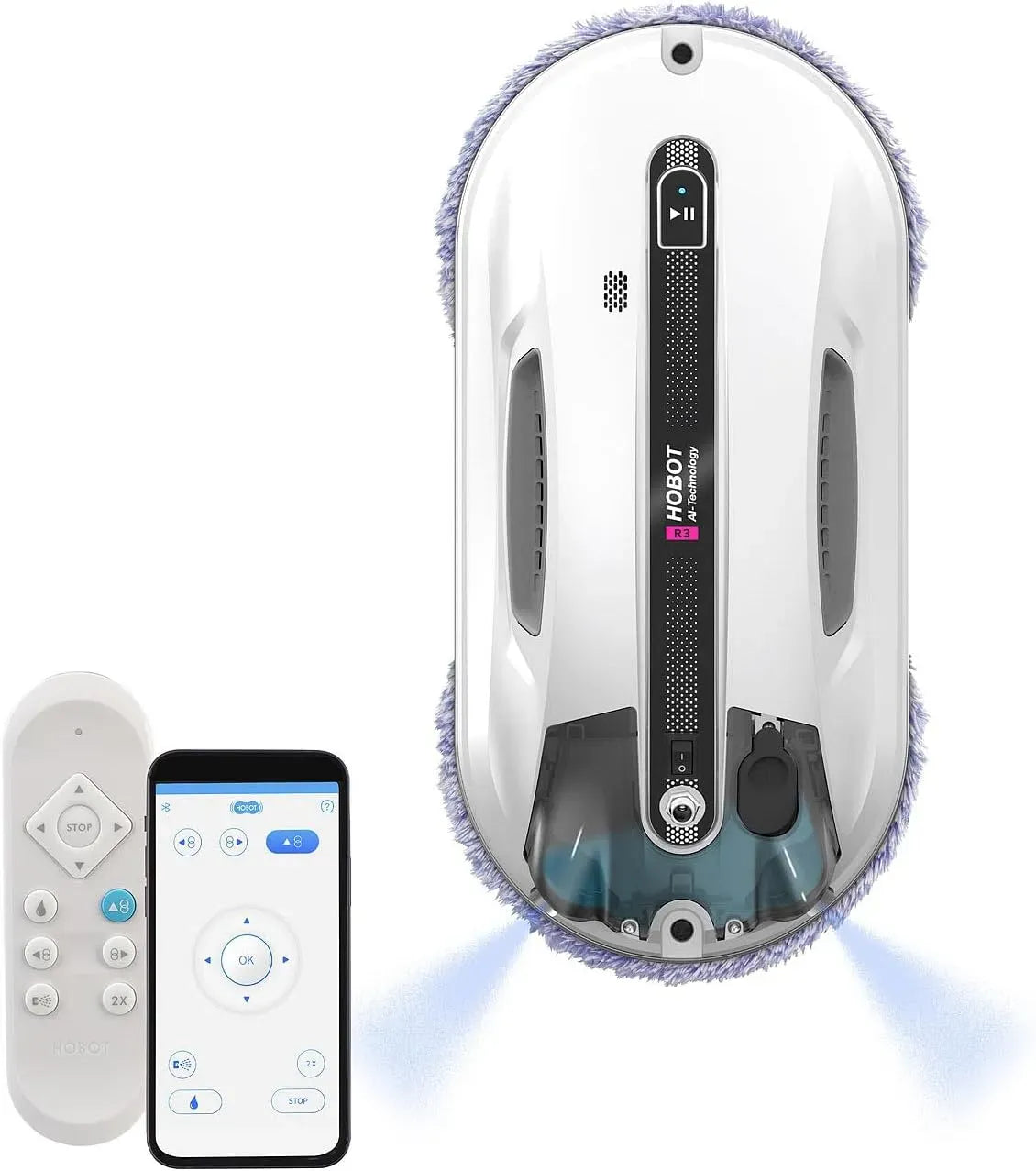 Apple HOBOT-R3 Ladekabel, Roboter, Smarter, Scheibenwascher Roboter: Profi-Fensterputz-Roboter mit Dual-Sprüh-Funktion