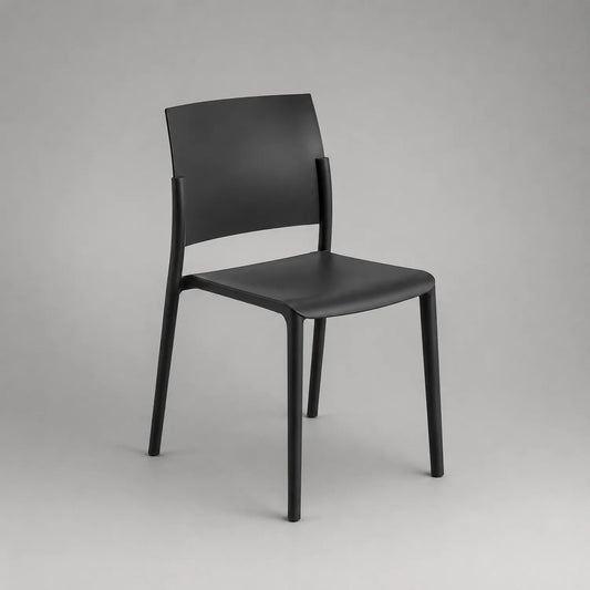 Kunststoffstuhl Schwarz Polypropylen 85cm