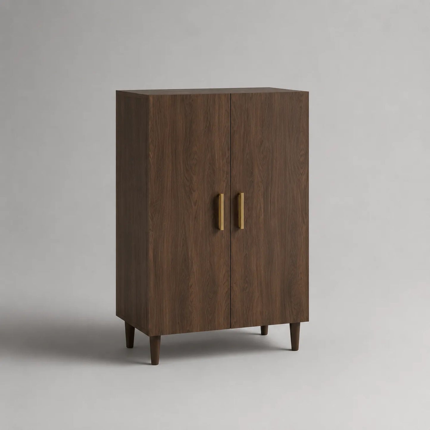 Holz-Sideboard mit Metallgriffen 80x40x120cm