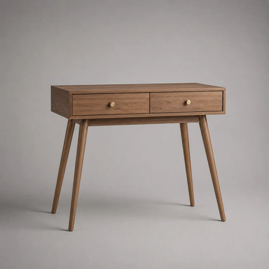 Holz Konsole mit Schubladen aus Walnussholz 80x40x75cm
