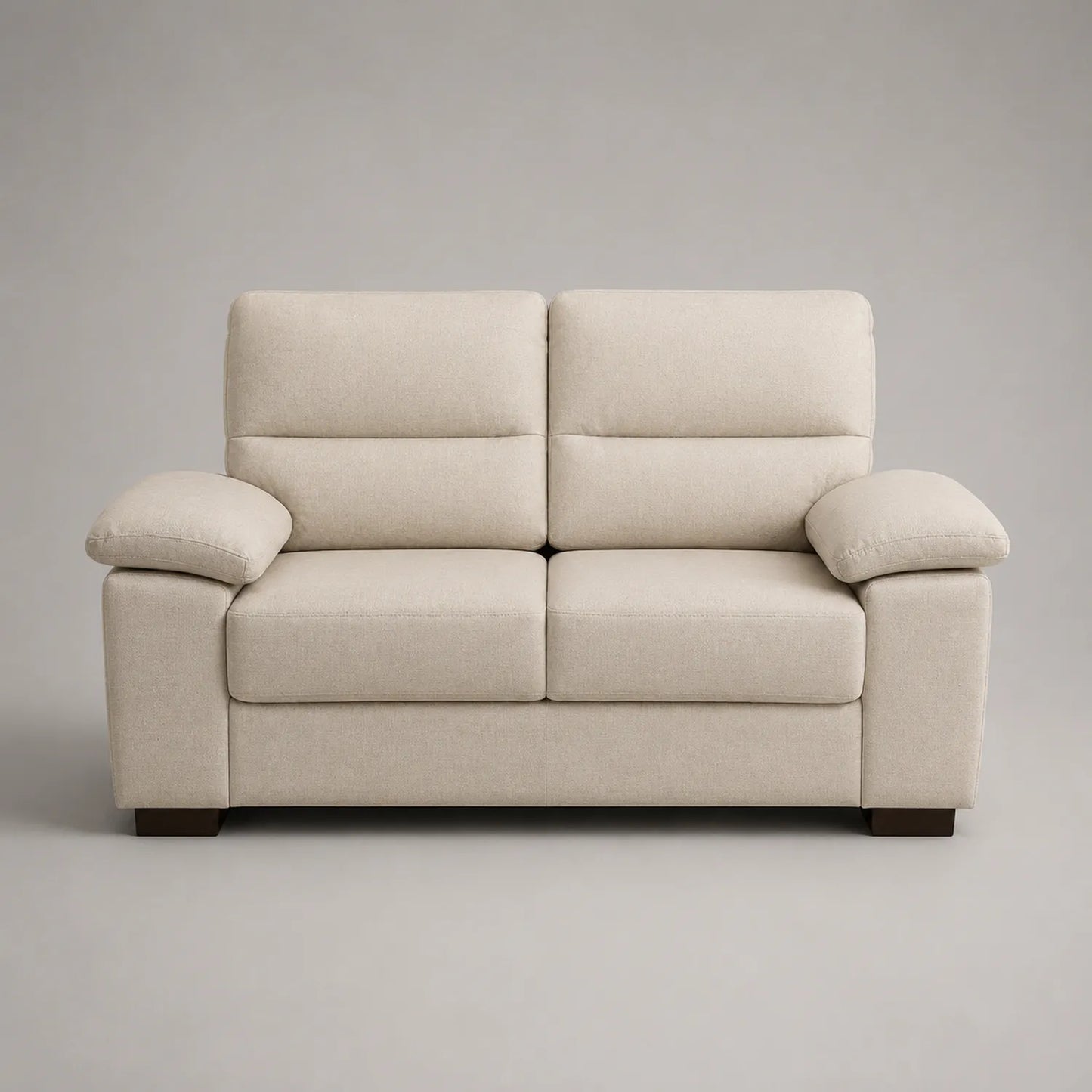 2-Sitzer Sofa Stoff Beige 180 cm