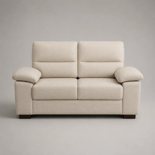 2-Sitzer Sofa Stoff Beige 180 cm