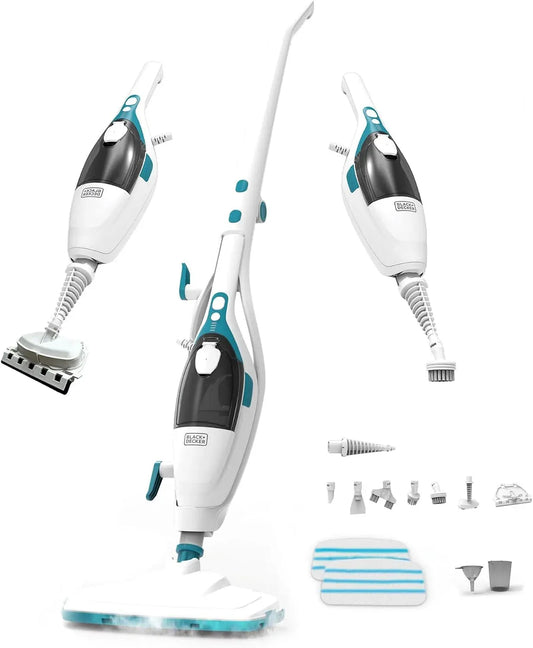 Black+Decker Dampfreiniger, Schwarz, Dampfreinigungsgerät