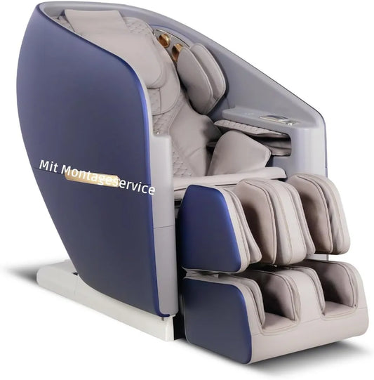 Relax- und Massagesessel S80 8-inch, Blau, Massagestuhl, S80 High-end Massagestuhl