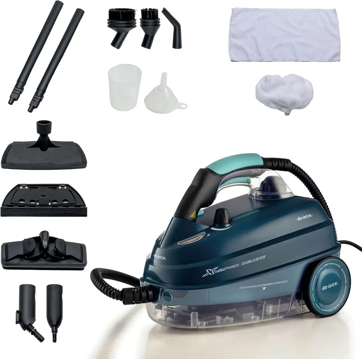 Dampfreiniger, 55 Zoll, 1500 W, Blau, Ariete 4146 XVapor Deluxe, 5 bar, Kabel 6 m