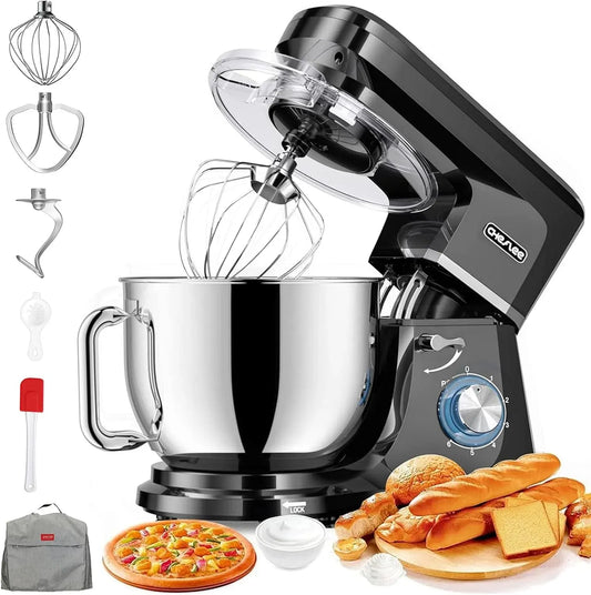 Küchenmaschine, 8 L, 2000 W, CHeflee, leise, Edelstahl, 2000W Leistungsstarke Knetmaschine