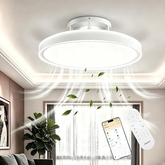 Ventilator, 74 W, YEELIGHT, Timer, Wohnzimmergestaltung, leise, Smart Deckenleuchte für Schlafzimmer Wohnzimmer