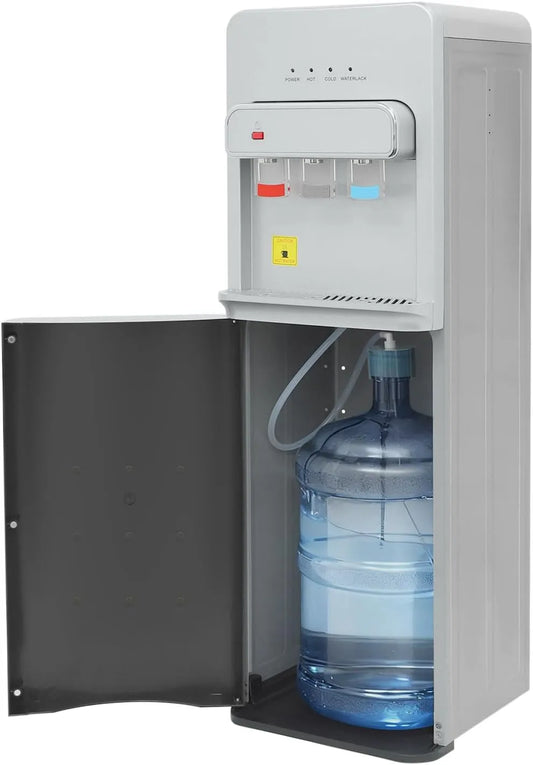 5L/h Unterladewasserspender, Wasserkühler, Flasche, Standgerät, 550 W, Wärmefunktion, für 5 Gal Flasche Zuhause Büro