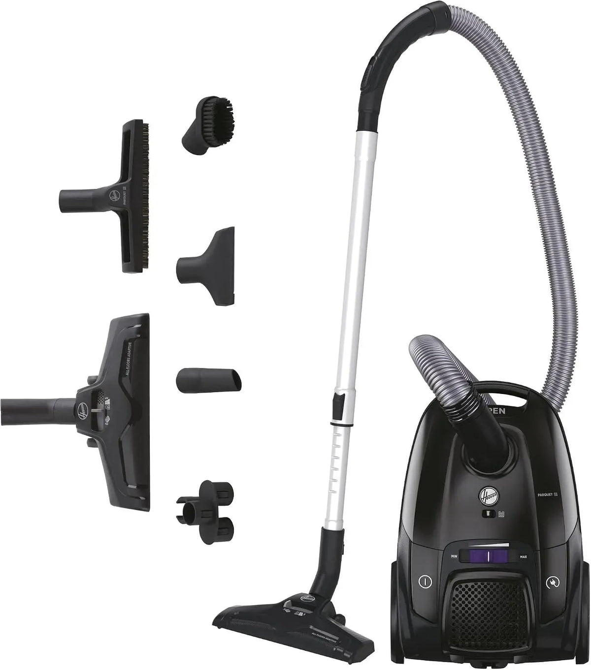 Hoover Staubsauger, leise, elektrisches Staubsauggerät, Telios leiser Boden-Staubsauger mit Beutel