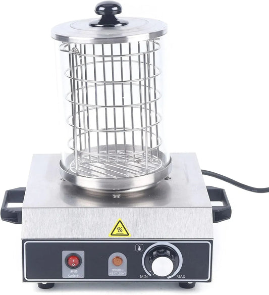 Edelstahl Gerät, Hot Dog Maker, Würstchenwärmer, Korbdurchmesser, Dampfbehälter, Wurstwärmer, 422 W, 220 V, 160 mm, 215 mm, Wärmefunktion, Silber
