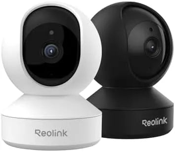 2er-Set 5MP Überwachungskamera, Hundekamera, Babyphone, Babyüberwachungsgerät, WLAN, Schwarz, Reolink
