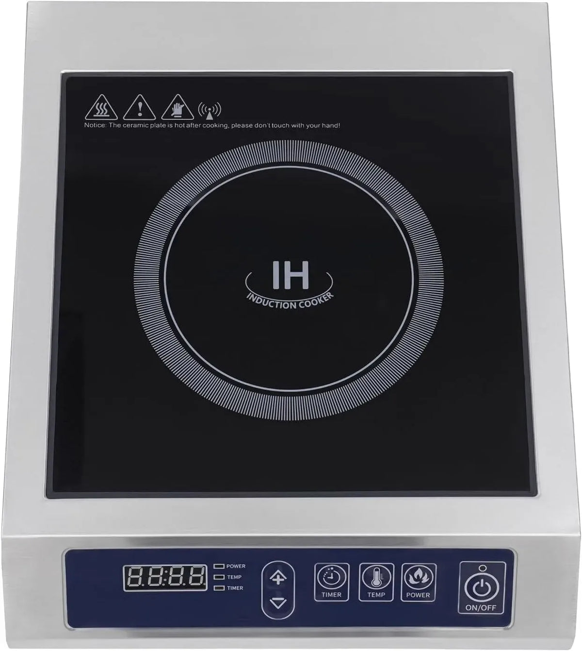 Induktionskochfeld 10-Temperaturgetriebe 11-Leistungsgetriebe, 3500 W, Induktionsplatte, Touch-Bedienung, 24H-Heizzeiteinstellung