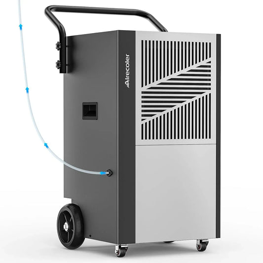 Luftentfeuchter 80L/Tag, Raumentfeuchter, Pumpe, 80 L, Gewerblicher Luftentfeuchter mit Pumpe und Ablaufschlauch für Keller