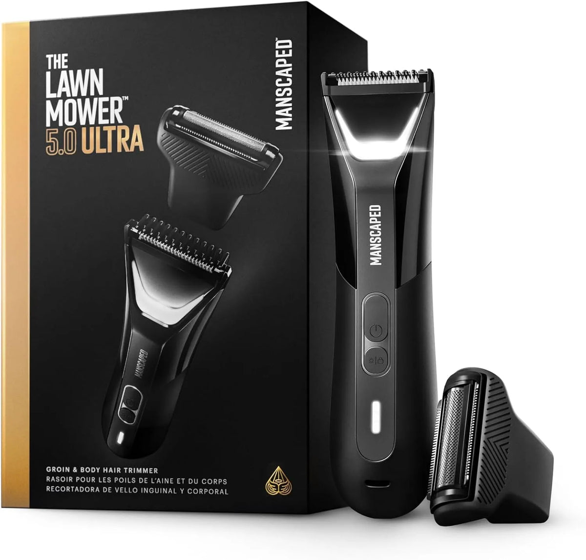 Akku, IP65, kabellos, Ultra, The Lawn Mower® 5, 0 Ultra von MANSCAPED®: SkinSafe® Intim- und Körperhaartrimmer Mann