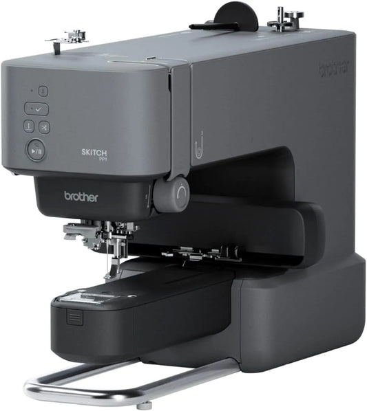 Brother PP1 Personalisierungsmaschine, Stickmaschine, Stickautomat, 100 x 100 mm, Grau