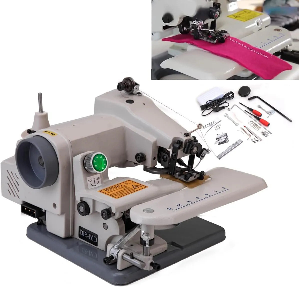 Blindstichmaschine, Nähmaschine, Schneider, elektrische Nähmaschine, 220 V, 1200 Stiche, tragbar, gewerblich, für Jeans Kleiderbeutel