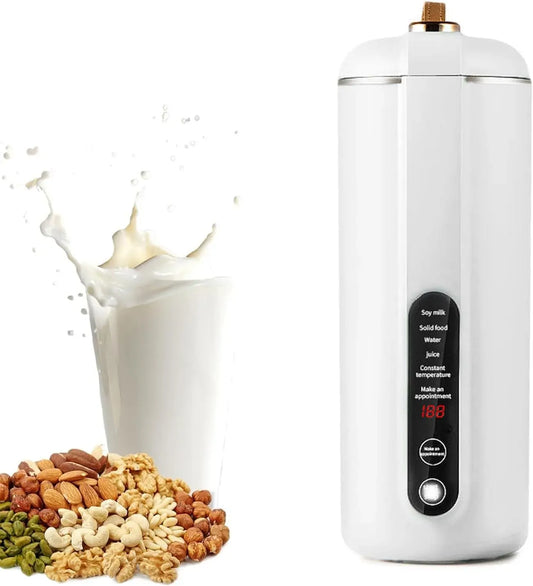 300-ml-Nussmilchbereiter Mini-Sojamilchbereiter, leise, 2 Temperaturzonen, Edelstahl, für Mandeln Hafer