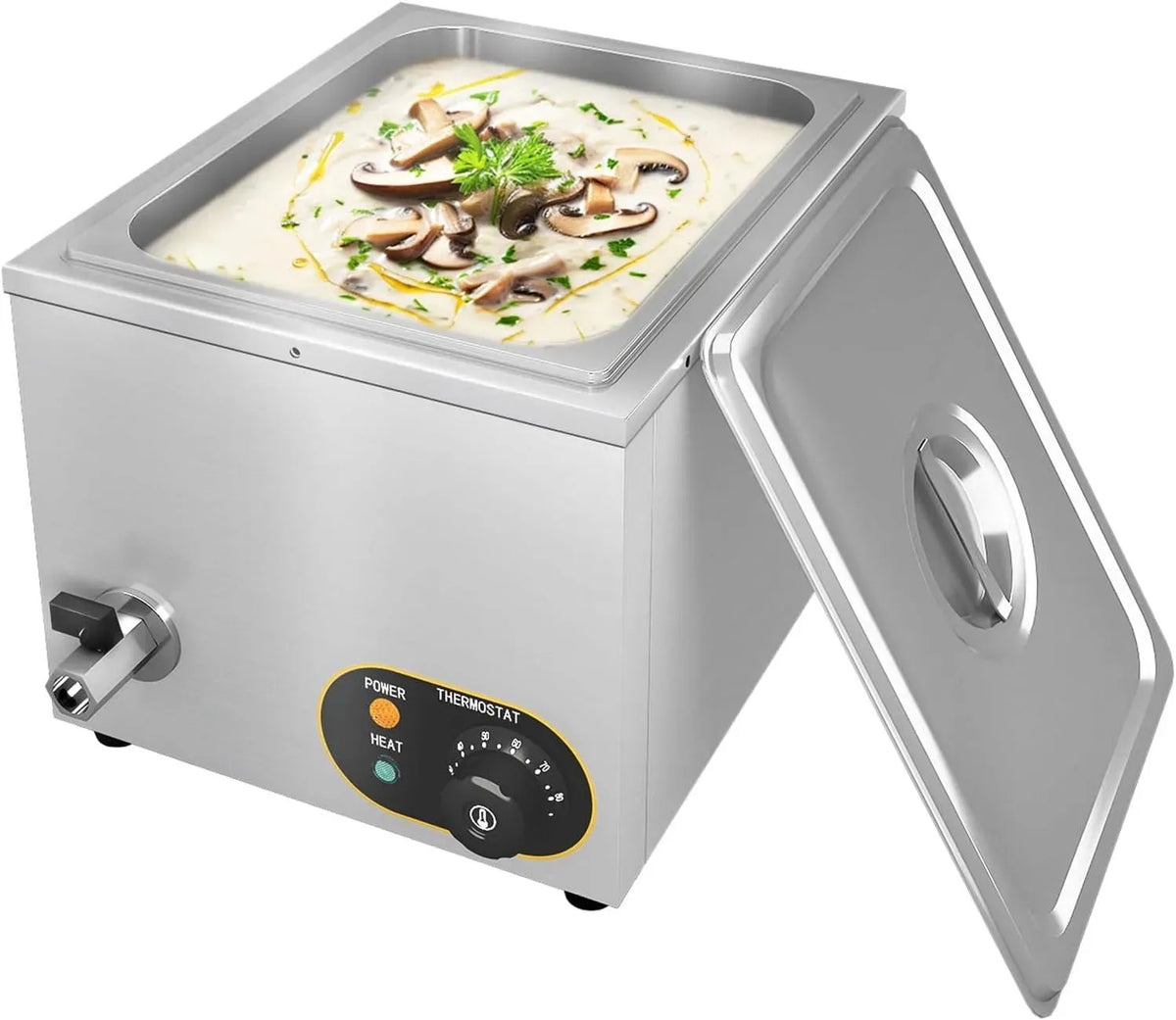 Speisenwärmer, Buffetwärmer, Warmhalter, Warmhaltefunktion, Edelstahl, Wärmefunktion