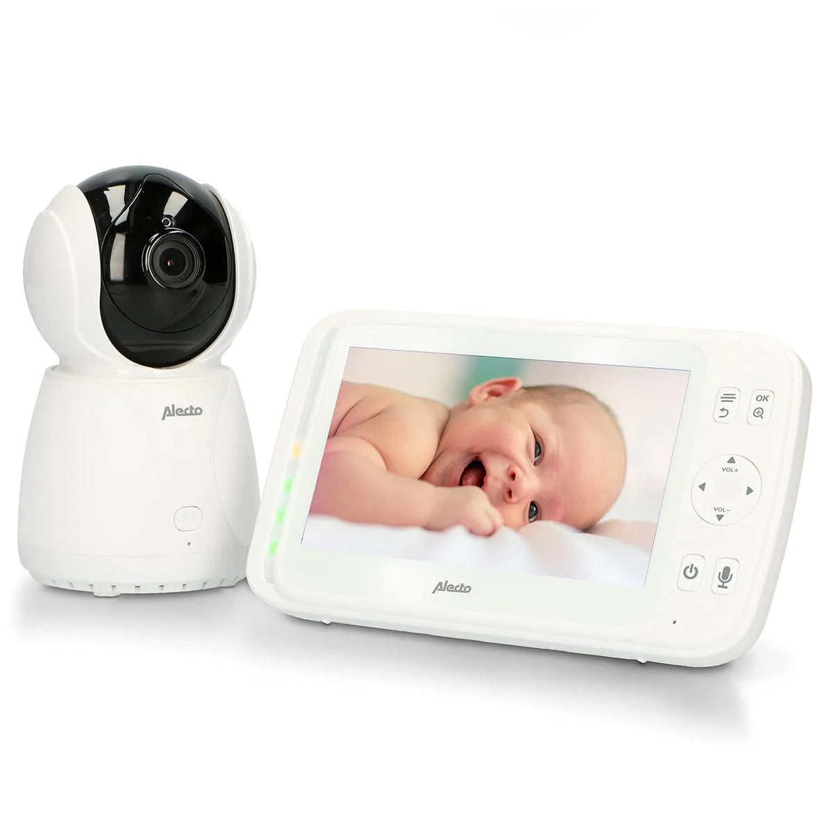 DVM-275 Babyphone, Kamera, Babyüberwachungsgerät, 12.7 cm, Weiß, Alecto