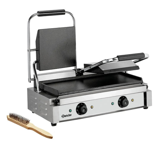 Doppel-Elektro-Kontaktgrill, Kontaktgrill und Paninigrill, 3,6 kW, Gastronomie