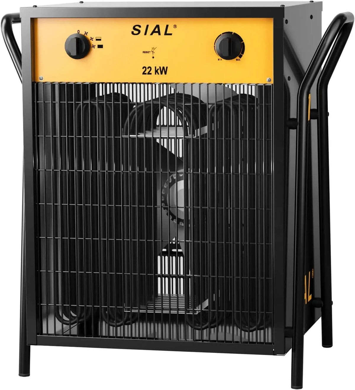 Wäschetrockner, 22000 W, 400 V, SIAL DA22, Industrie, Schwarz, Industrielle Heizstrahler mit 2 Heizstufen