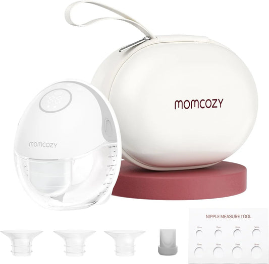 Milchpumpe 1er-Pack, elektrische Stillpumpe, tragbar, Grau, 3 Modi & 9 Stufen für maximale Diskretion und Komfort, 24 mm