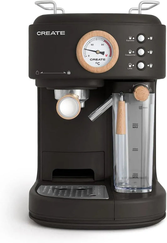 Kaffeemaschine, 1.5 L, 1250 W, CREATE, Schwarz, Fassungsvermögen 1