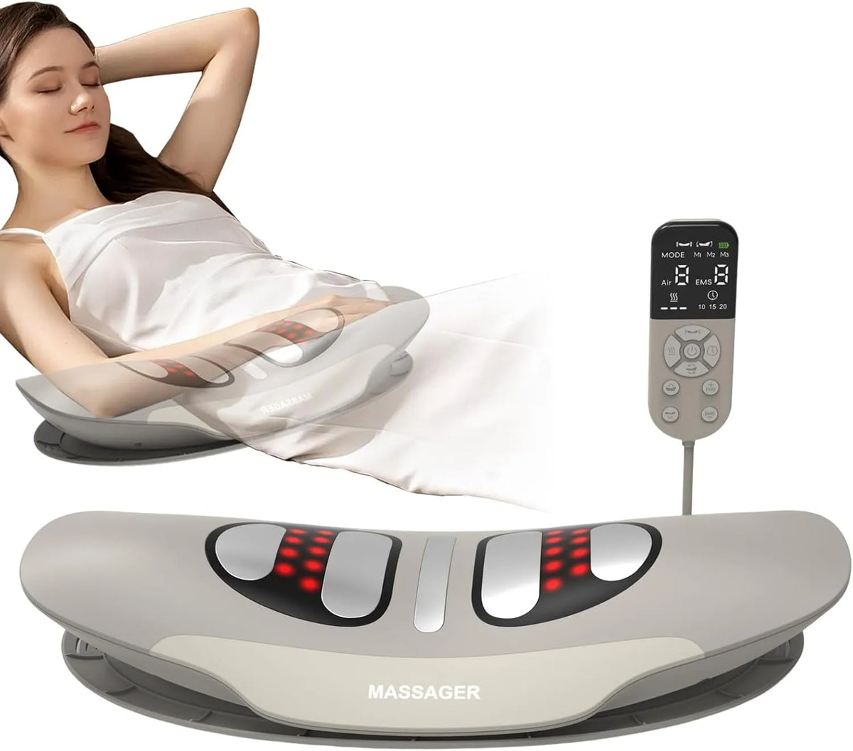 Lendenwirbel-Zugmassagegerät, Lenden-Zugmassagegerät, Rückenmassagegerät, Wärmefunktion