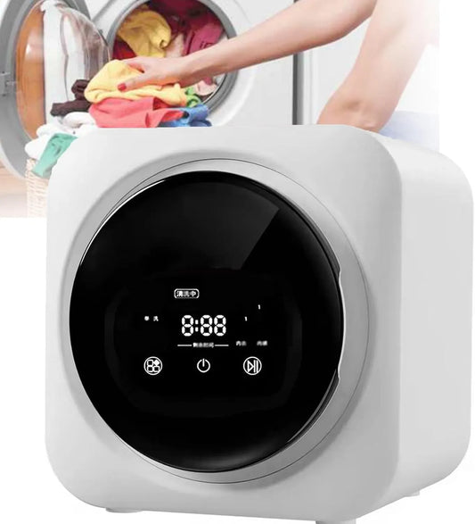 Waschmaschine, 3,5 L, freistehend, tragbar, Touch-Bedienung, Edelstahl, LED-Touchpanel, Trommel aus Edelstahl