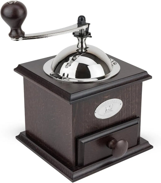Kaffeemühle, Kaffeebohnenmühle, 21 cm, Holz, Manuelle Kaffeemühle Nostalgie