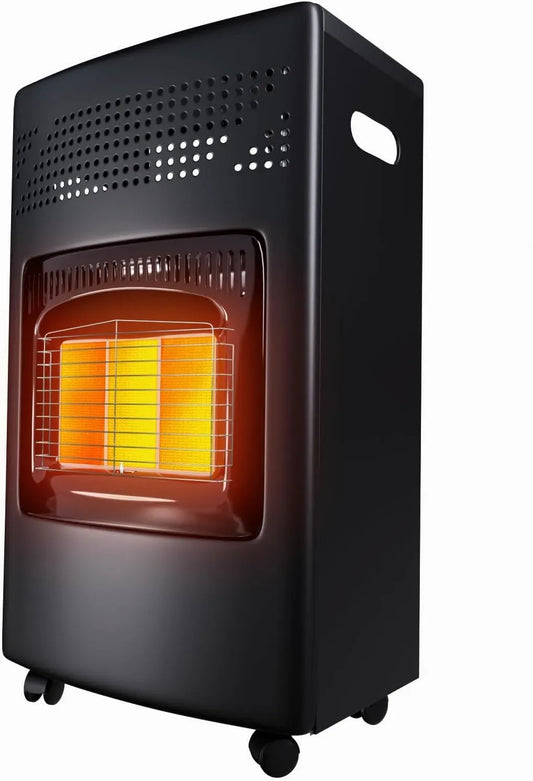 Gasheizofen, Gasstrahler, Gasflasche, Gasheizer, Gasofen, Heizung, Heizgerät, 4200 W, 3 Stufen, Wärmefunktion, für Gasflasche Propangas Heizer
