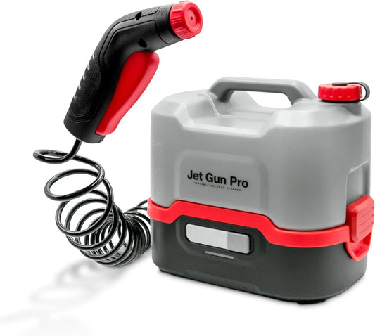 Hochdruckreiniger 3-m-Spiralschlauch, tragbar, Errecom JET GUN PRO, Gewicht 2,1 Kg, 8-L-Wasserbehälter