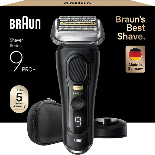Braun Series 9 9510s Langhaarschneider, Rasierapparat, Ladestation, Rasierer, Akku, kabellos, Schwarz