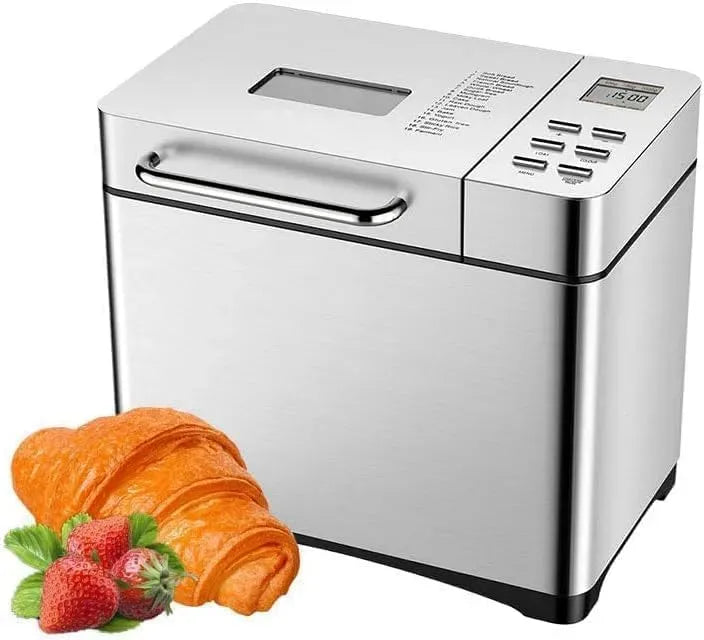 Brotbackautomat, Brotbackmaschine, Automatischer, Touch-Bedienung, Edelstahl, Digitales Touchpanel